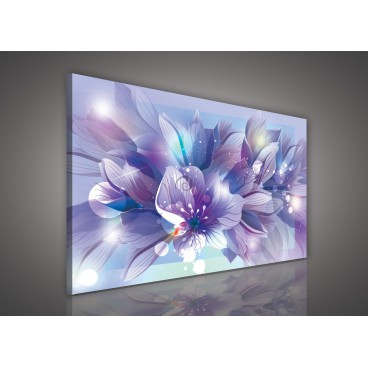 Obraz na plátne obdĺžnik - OB0145 - Modré kvety