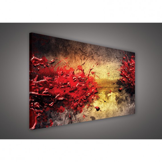 Obraz na plátne obdĺžnik - OB1127 - Červená abstrakcia