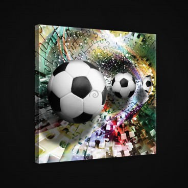 Obraz na plátne štvorec - OB1879 - Futbalová lopta