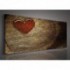 Obraz na plátne panoráma - OB2207 - Drevené srdce