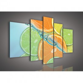 Obraz na plátne viacdielny - OB2322 - Pomaranče a limetky