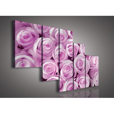 Obraz na plátne viacdielny - OB2332 - Ružové ruže