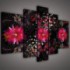 Obraz na plátne viacdielny - OB2368 - Ružové kvety