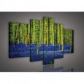 Obraz na plátne viacdielny - OB2543 - Modrý les
