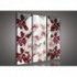 Obraz na plátne viacdielny - OB3143 - Biela orchidea červený vzor