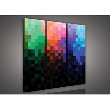Obraz na plátne viacdielny - OB3203 - Farebné štvorce