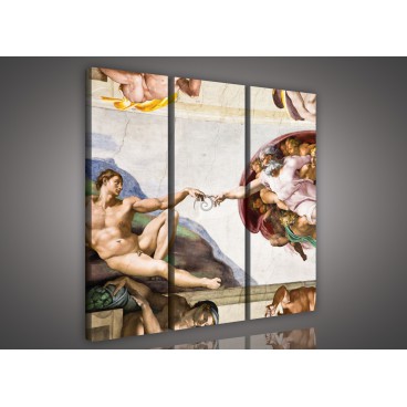Obraz na plátne viacdielny - OB3208 - Michelangelo - Posledný súd