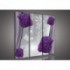 Obraz na plátne viacdielny - OB3239 - Kvety fialový
