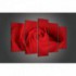 Obraz na plátne viacdielny - OB3437 - Červená ruža