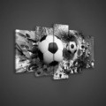 Obraz na plátne viacdielny - OB3526 - Futbalová lopta