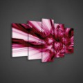 Obraz na plátne viacdielny - OB3612 - Ružová abstrakcia