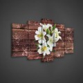 Obraz na plátne viacdielny - OB3659 - Biely kvet
