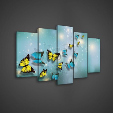 Obraz na plátne viacdielny - OB3694 - Motýle
