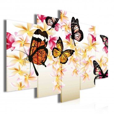 Obraz na plátně vícedílný - OB3698 - Motýli