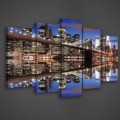 Obraz na plátne viacdielny - OB3760 - Osvetlený New York