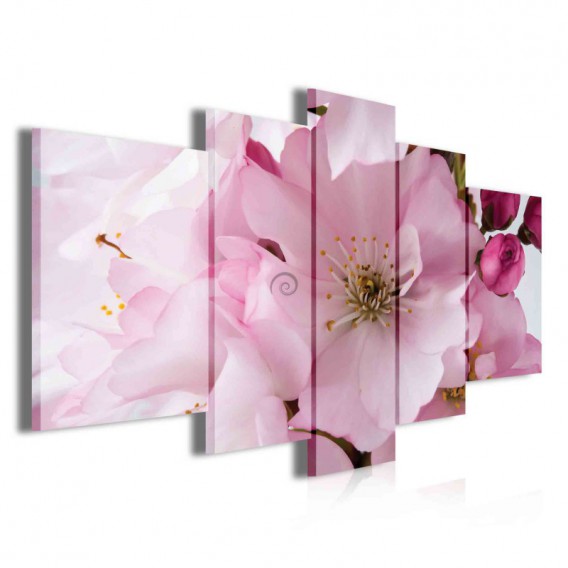 Obraz na plátne viacdielny - OB3860 - Ružový kvet