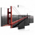 Obraz na plátne viacdielny - OB3921 - San Francisko most