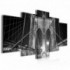 Obraz na plátne viacdielny - OB3923 - Most čierno biely