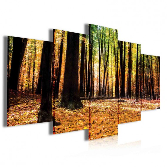 Obraz na plátne viacdielny - OB4059 - Jesenný les