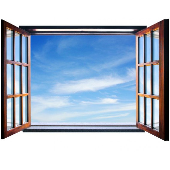 Fototapeta - FT0069 - Okno - obloha