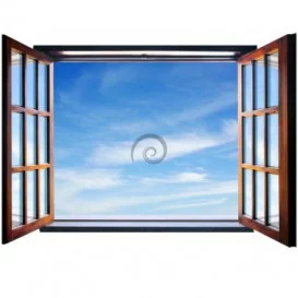 Fototapeta - FT0069 - Okno - obloha