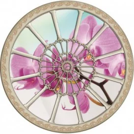 Fototapeta - FT0261 - Stropné okno - ružová orchidea