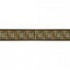 Ozdobné pásy na stenu - MP0305 - Zlatý štvorcový vzor na hnedom pozadí