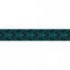 Ozdobné pásy na stenu - MP0306 - Modrý barokový vzor na čiernom pozadí