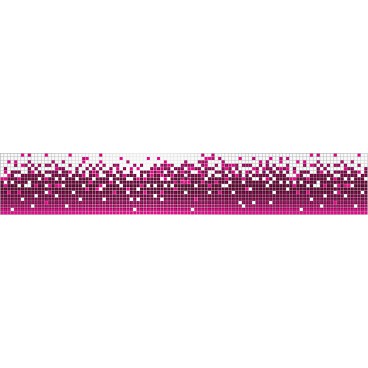 Ozdobné pásy na stenu - MP0312 - Abstraktné pixely purpurovo biele