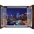 Fototapeta - FT5577 - Okno - nočný New York