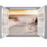 Fototapeta - FT5591 - Okno biele - cesta na piesočnú pláž