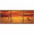 Rohová fototapeta - FT0052 - Západ slnka na poli - okno