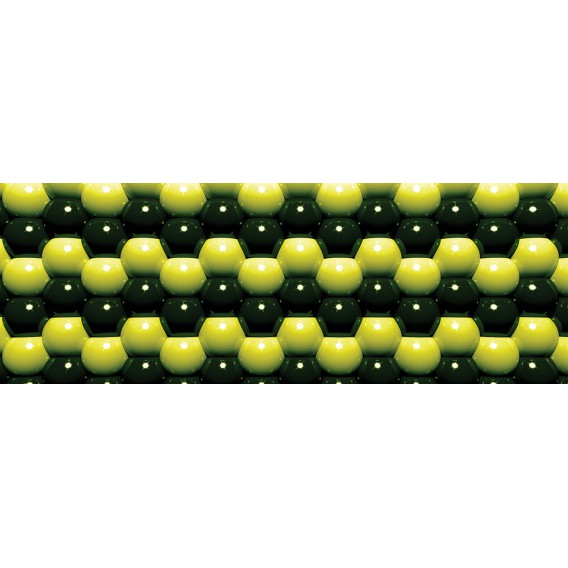 Rohová fototapeta - FT0586 - 3D Zelené guľôčky