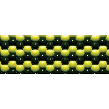Rohová fototapeta - FT0586 - 3D Zelené guľôčky