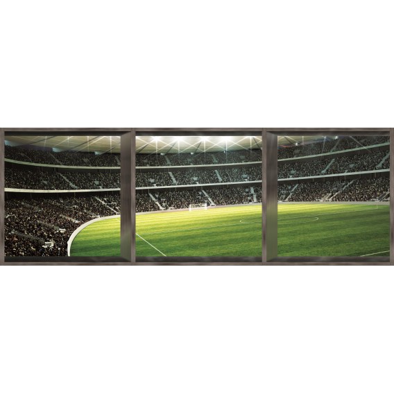 Rohová fototapeta - FT0503 - Futbalový štadión -okno