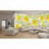 Rohová fototapeta - FT0222 - Žlto biele kvety