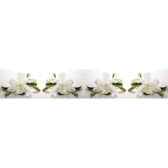 Panel kuchynská linka - FT5683 - Biele kvety