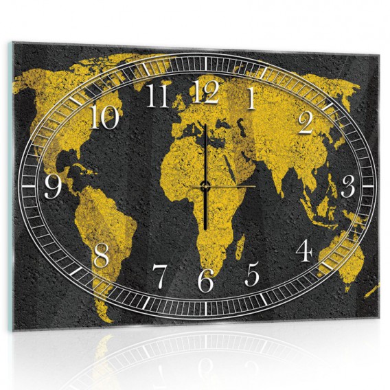Nástenné hodiny - NH0001 - Mapa sveta