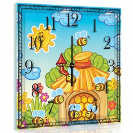 Nástěnné hodiny - NH0007 - Včelky