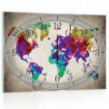 Nástenné hodiny - NH0008 - Mapa sveta