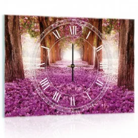 Nástěnné hodiny - NH0123 - Růžový les