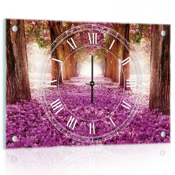 Nástenné hodiny - NH0123 - Ružový les