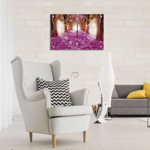 Nástenné hodiny - NH0123 - Ružový les