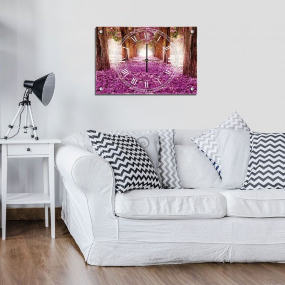 Nástenné hodiny - NH0123 - Ružový les