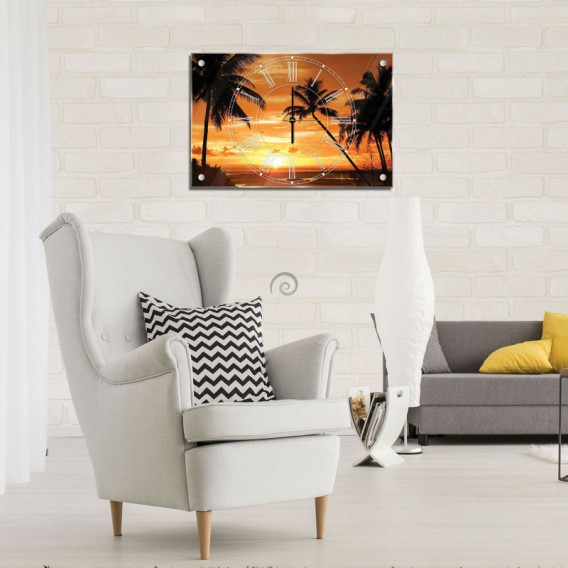 Nástenné hodiny - NH0124 - Palmy