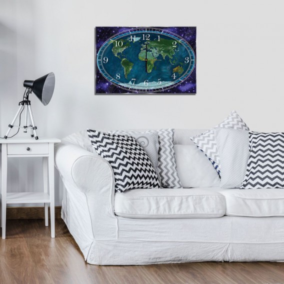 Nástenné hodiny - NH0131 - Mapa sveta