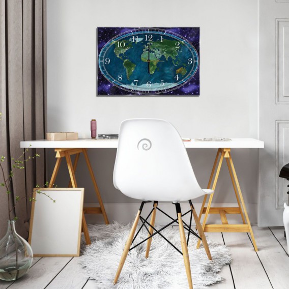Nástenné hodiny - NH0131 - Mapa sveta