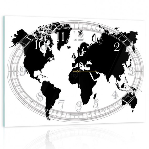 Nástenné hodiny - NH0132 - Mapa sveta