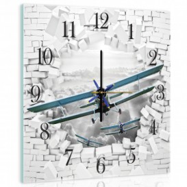 Nástenné hodiny - NH0163 - Lietadlo