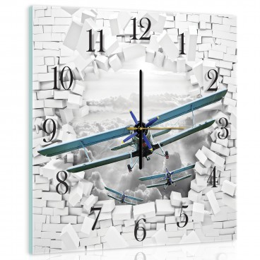 Nástenné hodiny - NH0163 - Lietadlo